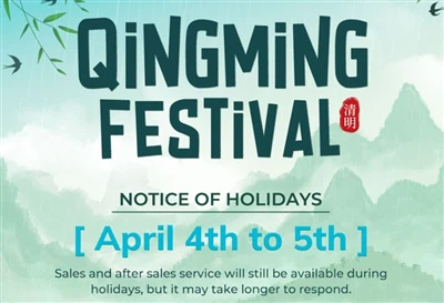 Qingming Festival Urlaubsbescheid